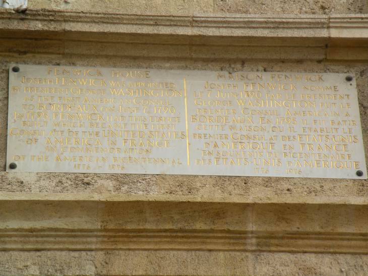  plaque sur la maison Fenwick